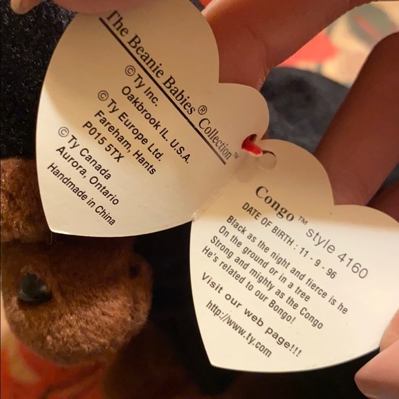 Congo Beanie Baby - Rare with errors - Picture 3 of 5